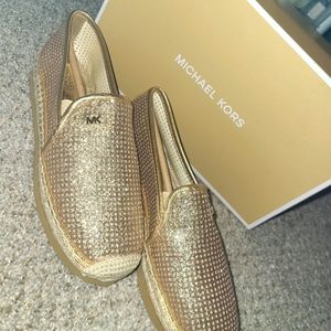 MICHEAL Micheal Kors Gold Espadrilles